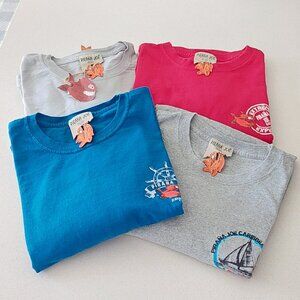 Lot of 4 Pirana Joe's Short Sleeve Men's T-Shirts Size XXL